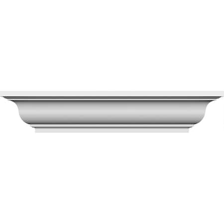 Ekena Millwork 90" Bottom Width x 98 1/2" Top Width x 5 3/4"H x 1/2"P Stanford Crosshead CRH06X90ST-3